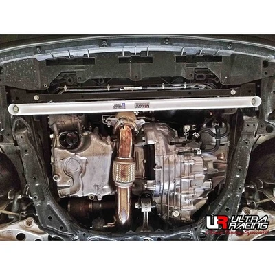 HONDA CIVIC TYPE-R FK8/FL5 2017-2024 ULTRA RACING 2 PUNKT POWER BAR VORNE UNTEN - Bild 1 von 4
