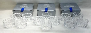 12 Gorham King Edward Collection Full Lead Crystal Napkin Rings Holders - Picture 1 of 10