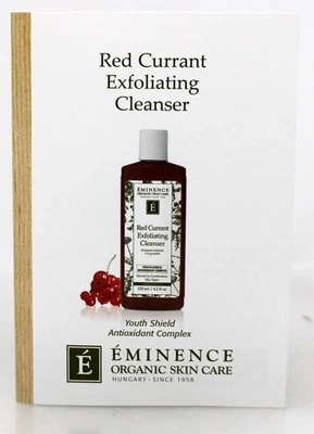 Limpiador exfoliante de grosella roja Eminence tamaño de muestra Foto 1 de 2