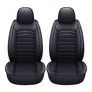 2x Black Front Seat Full Cover Cushion Fit For Chevy Silverado GMC Sierra WD - Imagen 1 de 6