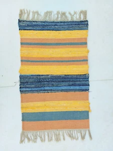 Alfombra Kilim tradicional tejida a mano india para dormitorio, sala de estar, comedor - Imagen 1 de 5