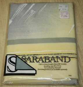 Vintage Saraband John Martins 2 Standard Pillow Cases - Picture 1 of 4