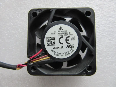 DC Delta 12V 0.35A Fan 40mm x 40mm x 15mm 4-Pin AFB0412SHB WBQ - TESTED - Image 1 of 4
