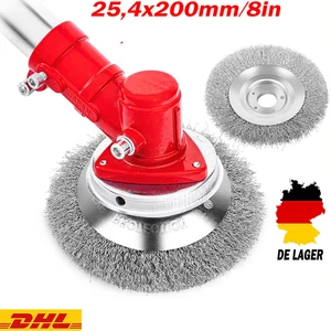 Profi Unkrautbürste Wildkrautbürste 25,4x200mm Fugenbürste Motorsense Weich - Bild 1 von 13