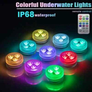 3 LED Underwater Light 16 Colors RGB Swimming Pool Accessories Light Outdoor - Picture 1 of 26