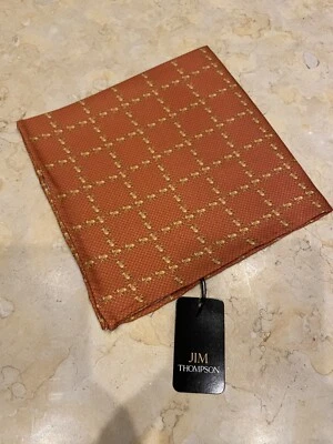 NWT Rare Vintage Jim Thompson Elephant Pattern 100% SILK Handkerchief Square 12” - Image 1 of 4