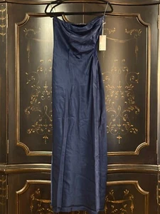 $278 Reformation Nevaeh Satin Dress | Danube | Large - Picture 1 of 10