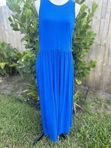 Venus Maxikleid ärmellos Taschen dehnbar Viskose Elasthan Material Größe L - Bild 1 von 7