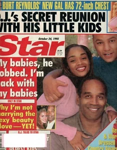 STAR Magazine October 24 1995 OJ Simpson Burt Reynolds Loni Anderson Andrew Shue - Picture 1 of 2