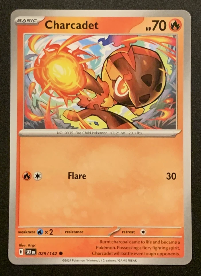 Charcadet - 029/142 - Common - SV07: Stellar Crown - Pokemon TCG - Image 1 of 3