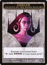 MTG {Liliana of the Dark Realms Emblem}  – Magic 2014 Card # T12