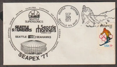 US 1977 Seapex Seattle Seahawks FDC - Image 1 of 3