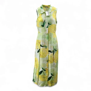 JAEGER Pure Silk Floral Belted Midi Shirt Dress RRP £199.00 - Picture 1 of 5