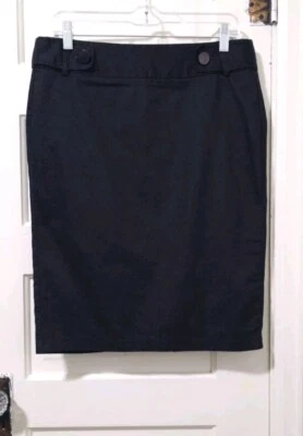 Falda Lápiz De Colección Y2K Años 90 Studio Y ELASTIZADA Carrera Rodilla 9 10 Lavado Medio Negra Foto 1 de 4