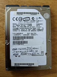 Hitachi Travelstar HTS541612J9SA00 120GB Internal 5400RPM SATA - Tested - Picture 1 of 1