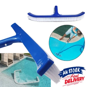 18inch Algae Swimming Pool Cleaner Broom Plastic Brush Duty Tools Curved Spa - Picture 1 of 9