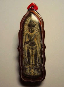 WICHTIGES PHRA RUANG TEMPEL AMULETT, WAT PHRA SRI RATTANA MAHATHAT LOPBURI 12. Jh. - Bild 1 von 5