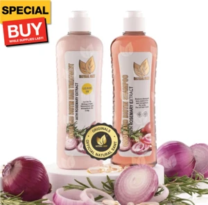 Onion Biotin and Rosemary Shampoo & Treatment Set for Stronger, Thicker and Long - Picture 1 of 8