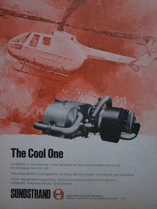 8/1975 PUB SUNDSTRAND AVIATION BOEING VERTOL MBB BO-105 HELICOPTER ECU AD - Picture 1 of 1