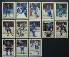 1990-91 Bowman ST. LOUIS BLUES Complete 13 Card Team Set BRIND'AMOUR RC Hull ++ 