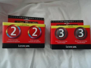 LexMark Print Cartridge 2 and 3 Twin Packs X2480 and X3480 New in Box - Picture 1 of 1