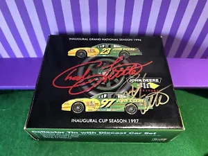 1:64 CHAD LITTLE AUTOGRAPH REVELL JOHN DEERE 2-CAR TIN SET #23 & #97 SHIPS FREE - Picture 1 of 4