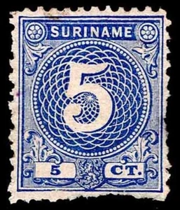 1890 Sc. #21 SIN USAR - SURINAM EMISIÓN REGULAR - NG - PROMEDIO - CV $18.00 (ESP#4640) - Imagen 1 de 1