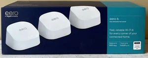 Eero 6 N010001 + 2 rallonges Q010001 routeurs Wifi maillés sans fil bi-bande Gig - Photo 1/9
