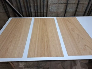 Constructional Oak Wood Veneer - 3 NATURAL WOOD SHEETS - 850mm x 390mm - 1.4mm - Picture 1 of 6