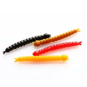 Libra Lures Slight Worm 38 mm gusano cebo suave queso/krill aroma imitación de insectos