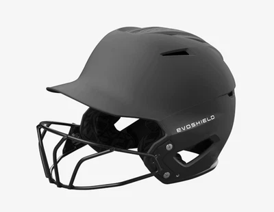Casco de bateo mate Evoshield XVT 2.0 con máscara facial de softbol carbón XS NOCSAE Foto 1 de 4