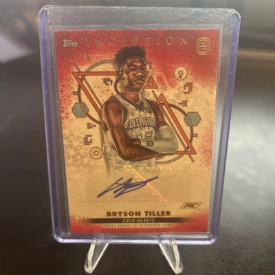 2022-23 Topps OTE Inception Bryson Tiller Red Rookie Auto /75 - Image 1 of 2