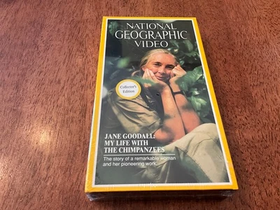 National Geographic Video Jane Goodall My Life with the Chimpanzees VHS New Seal - Image 1 of 2