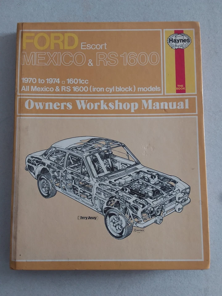 FORD ESCORT  MEXICO & RS 1600   1970-1974   WORKSHOP MANUAL  IN INGLESE - Immagine 1 di 4