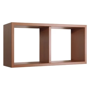 RECHTECKIGES WANDREGAL MIT 2 FÄCHERN FARBE KIRSCHBAUM MOD. MORGANA MAXI - Bild 1 von 5