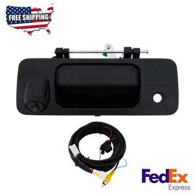 Manija del portón trasero exterior negro texturizado para Toyota Tacoma Tundra 2014-2021 Foto 1 de 4