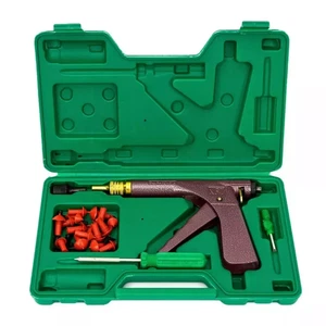 Auto Rad Vakuum Reifen Reparatur Werkzeug Kit Pilz Stecker Reifen Plugger Tubeless + Box - Bild 1 von 9