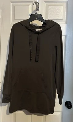 Vestido sudadera con capucha gris carbón talla XSP Athleta Victory para mujer Foto 1 de 4