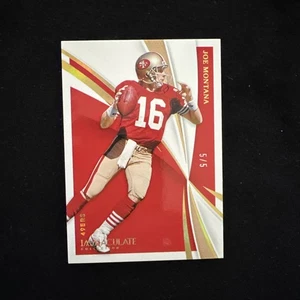 2021 Panini Immaculate Collection Joe Montana Gold #75 5/5 - Picture 1 of 2