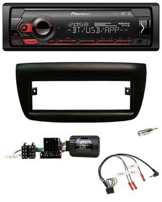 Pioneer Lenkrad USB DAB Bluetooth Autoradio für Fiat Doblo 2012-2015 schwarz - Bild 1 von 4