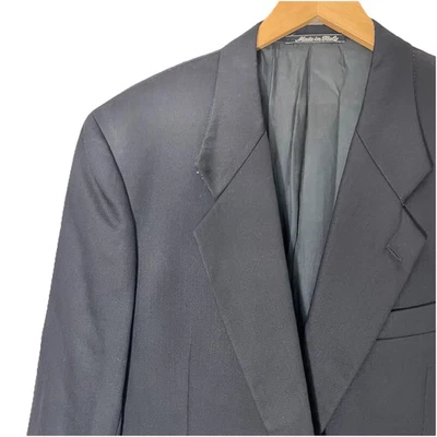 Men’s Suit Jacket Size 42L Mani By Armani Black Blazer Saks Fifth Ave - Image 1 of 4
