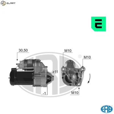 STARTER 220402A FOR RENAULT SCENIC/MPV LAGUNA/II/Grandtour/Sport/Tourer 1.9L - Image 1 of 4