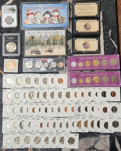 Huge Uncirculated and Proof Coin Lot - Picture 1 of 7