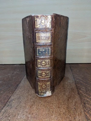 Antique book - Sigaud De La Fond - Dictionary of Physics Vol. 1 - 1781 -... - Image 1 of 4