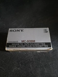 Neu im Karton - Sony MC-60BM Magnetband Mikrokassetten - Stck 10 Japan - Bild 1 von 8