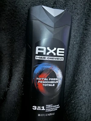 Axe Hair - Total Fresh - 3 In 1 Shampoo, Conditioner, Body Wash - 16 OZ - New - Image 1 of 2
