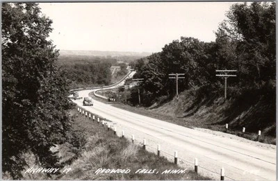 c1940s Redwood Falls, Minnesota RPPC Real Photo Postcard "Highway 19" Unused - Image 1 of 2