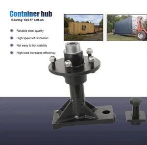 Ruedas de contenedor de envío superior de 4000 lb 5 × 5,5" y kits de husillo atornillable - Imagen 1 de 12