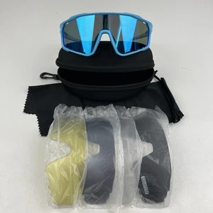 Solaro Men's Blue Sunglasses With Extra Look Excellent Case And Box - Picture 1 of 12