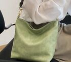 Women’s Green Leather Medium Shoulder Handbag Boho Adjustable Strap